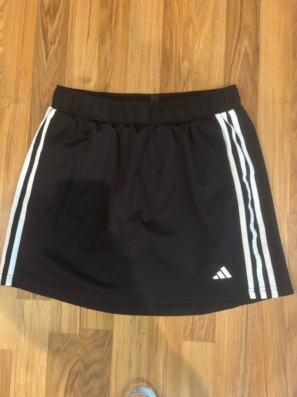 adidas Black Athletic Skirt with White Accent